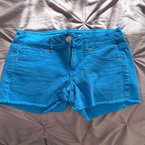 Vintage American Eagle Outfitters Vibrant Blue Jean Shorts